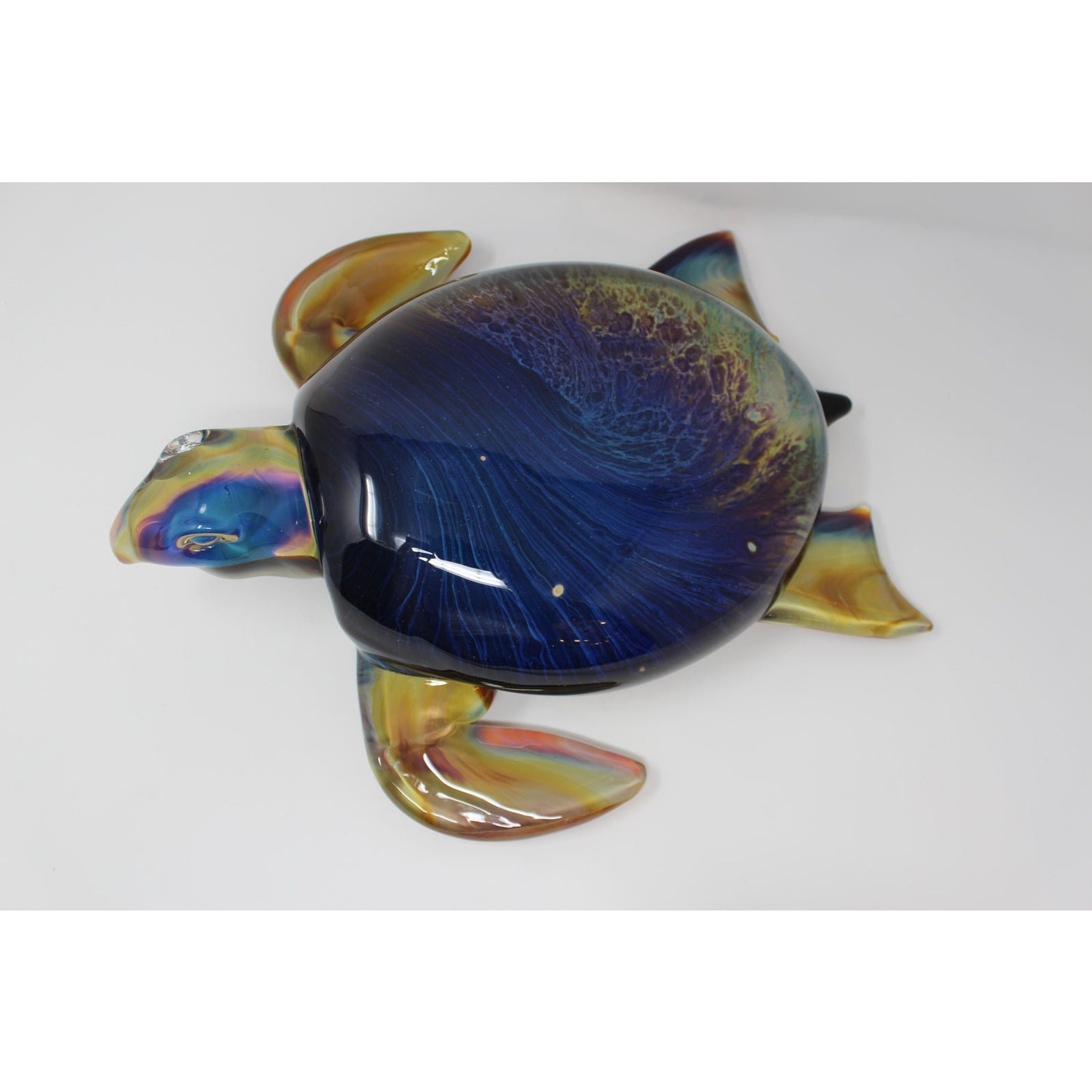 large murano glass turtle