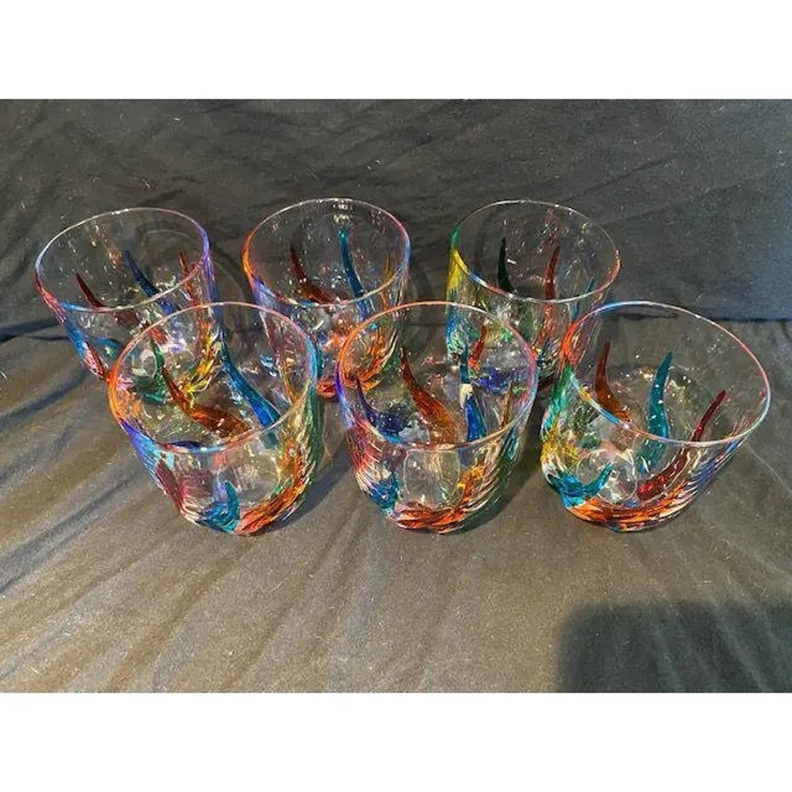 Murano Glass Tumblers Etsy