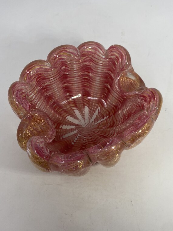 Vintage Murano Glass Candy Dish Gem
