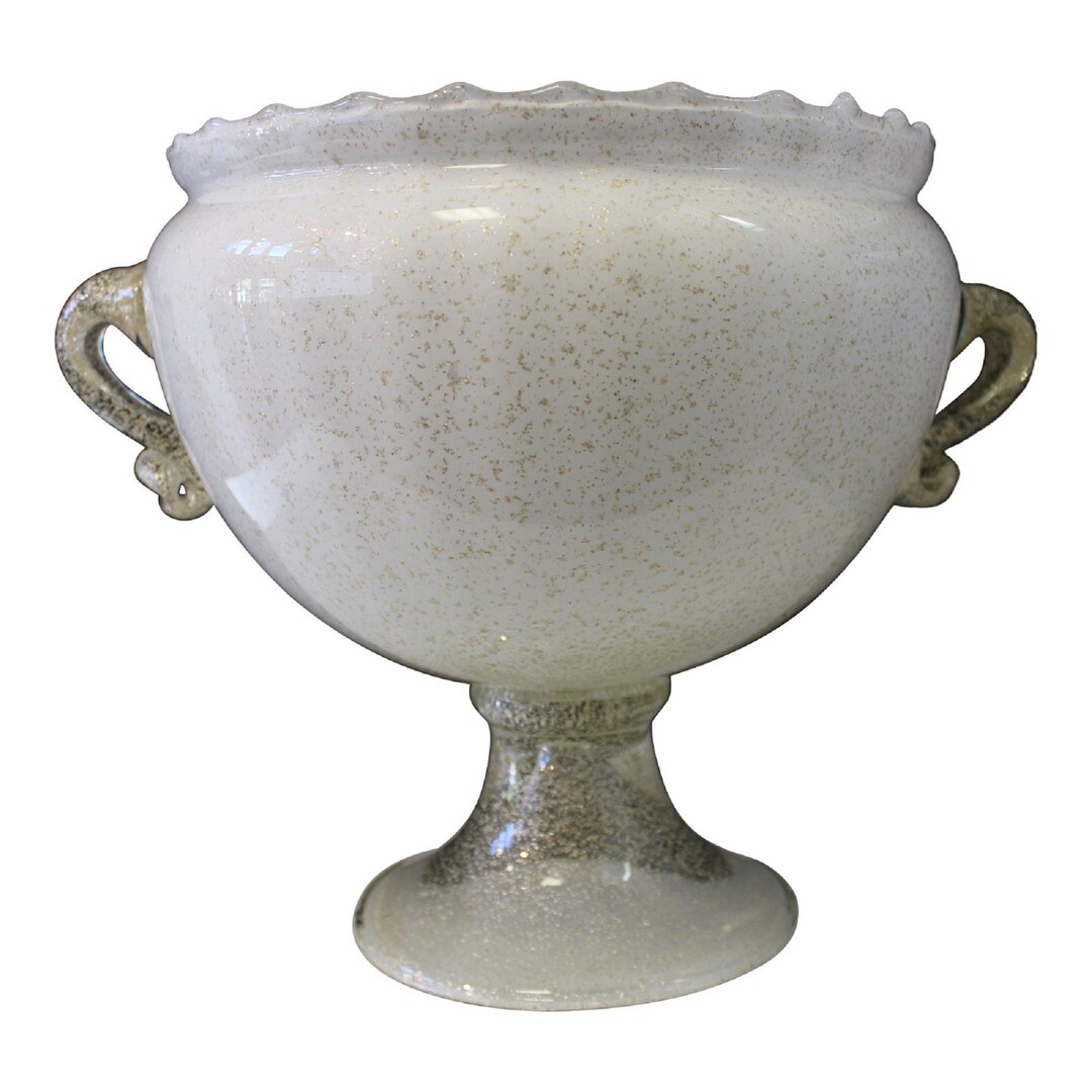 Vintage Milk Glass Urn Etsy