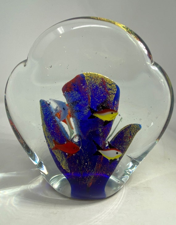 Vintage Murano Glass Aquarium Etsy