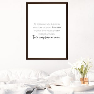 Haters Quote Wall Art, Christian Encouragement Print (Digital Download)