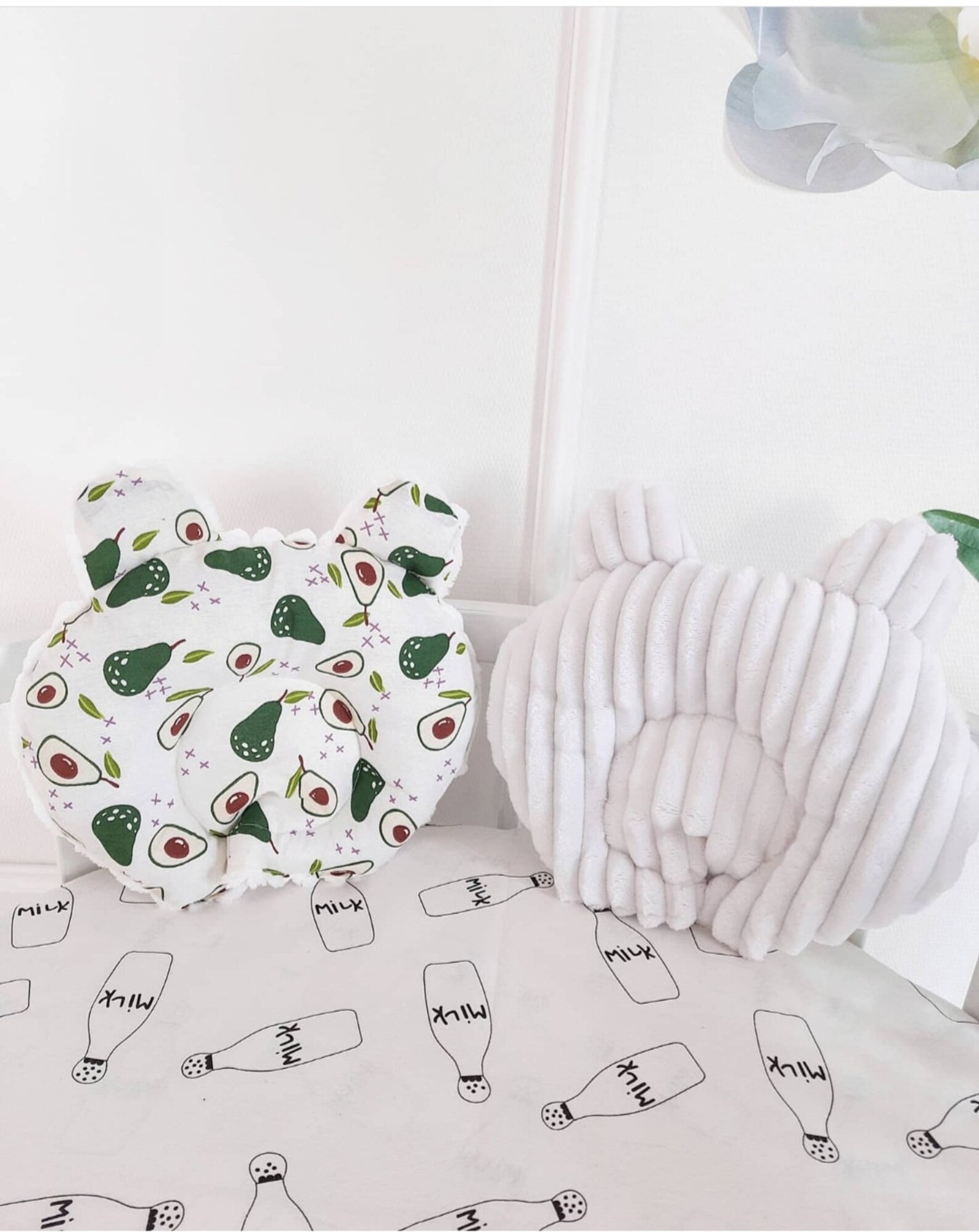 Baby Neck Pillow Infant Pillow Minky Pillow Newborn Pillow Etsy