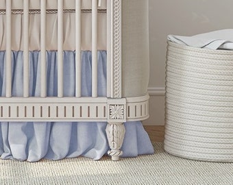 Crib skirt - Adorable and Elegant Baby Crib Skirts for a Dreamy Nursery Decor.  Pure cotton