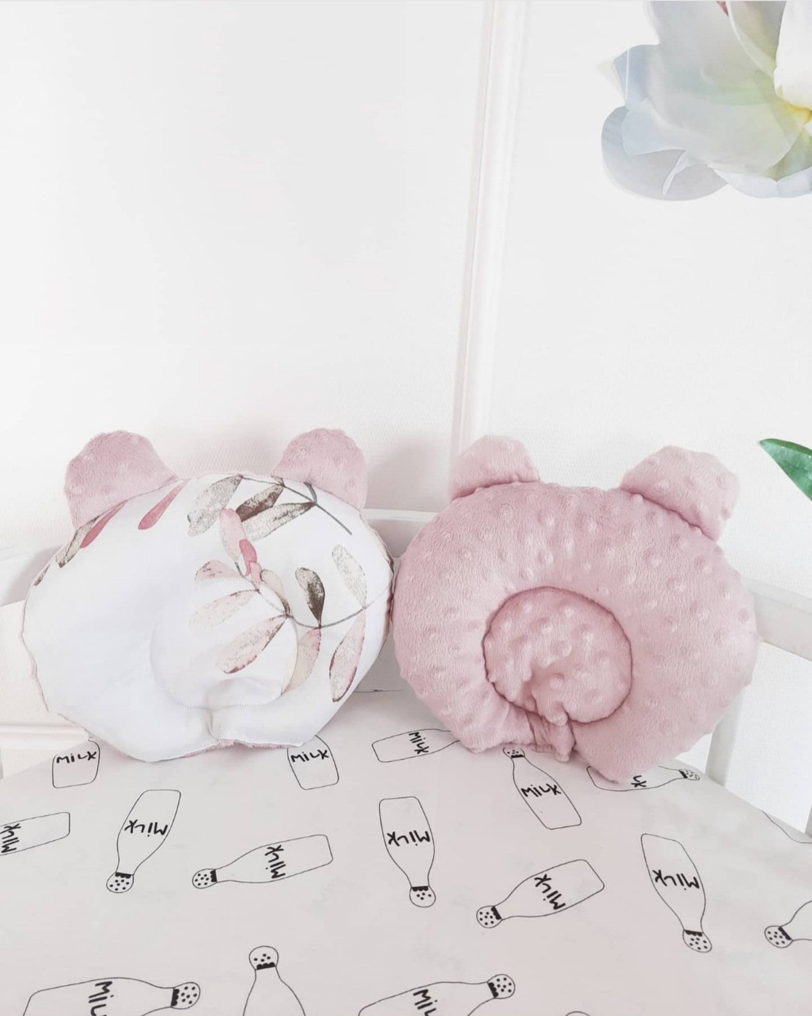 Baby Neck Pillow Infant Pillow Minky Pillow Newborn Pillow Etsy