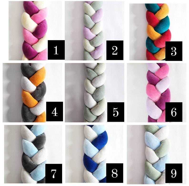 Braided Crib Bumper Knot Crib Bumper Crib Bedding Braid Etsy