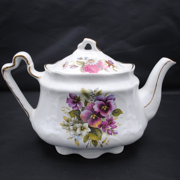 Gold Trim Teapot Etsy