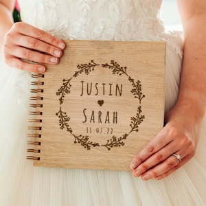 Personalised Wedding Guestbook, Wooden Wedding Guest Book, Wooden Guestbook, rustic Guest Book, Unique Wedding keepsake