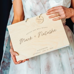 Guest Book Alternative | Wedding Guestbook | Personalized Guest Book | Custom Guest Book |  Scrapbook Photo Album | Rustic Decor gift