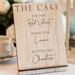 Wedding Cake Menu Sign | Cheese Menu Sign | Wooden, Rustic, Engraved in ...