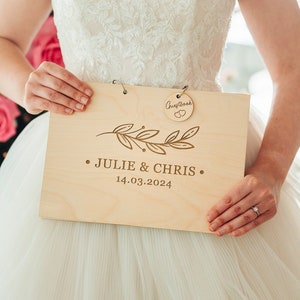 Timeless Wedding Guest Book | Photobooth Album | Wooden Guestbook | Wedding Gift Ideas