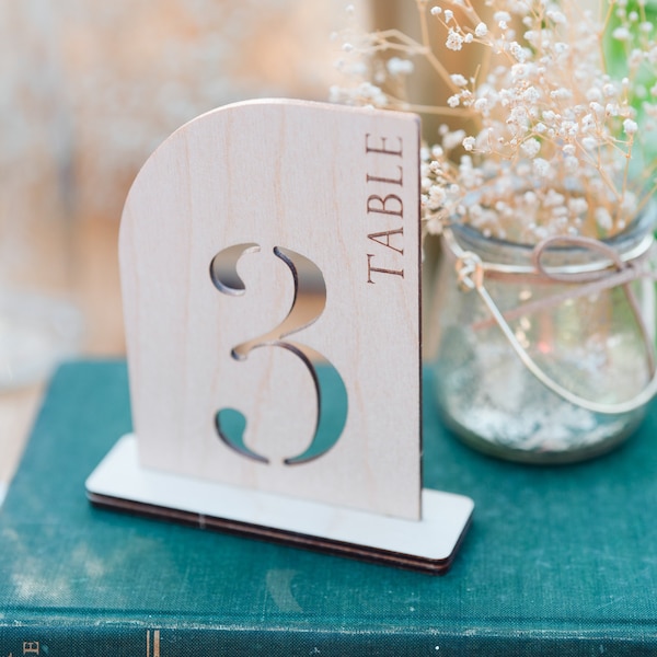 Wooden Table Numbers Etsy UK