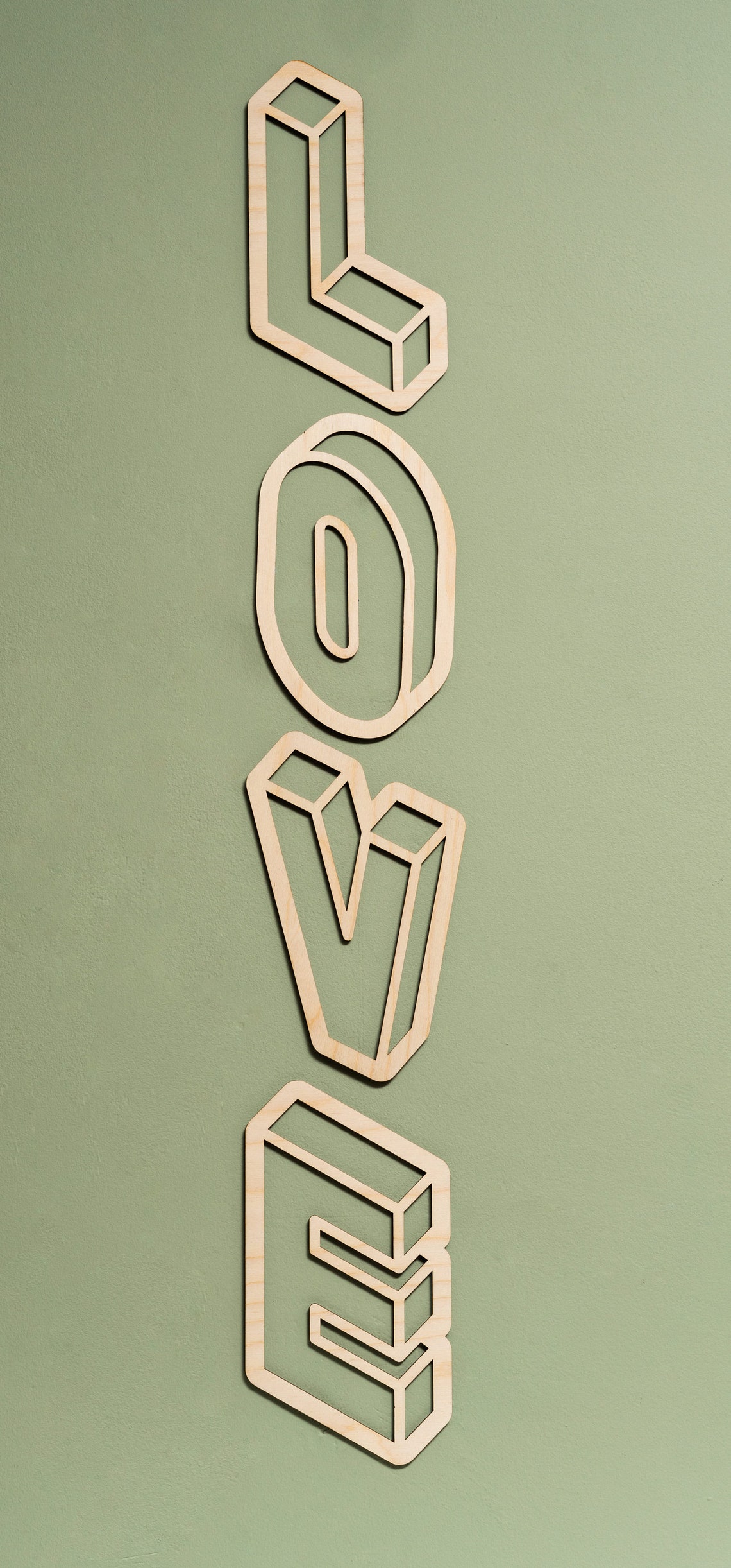 Love Letters Wall Sign Graphic and Bold Home Decor Etsy