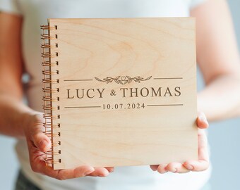 Elegant Personalised Wedding Guestbook | Ideal for Photos and Heartfelt Messages | Photobooth | Photo Album | Wedding Album Keepsake