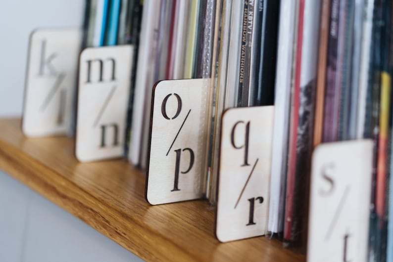 Vinyl Record Dividers // Vinyl Record Storage LP Dividers Etsy UK