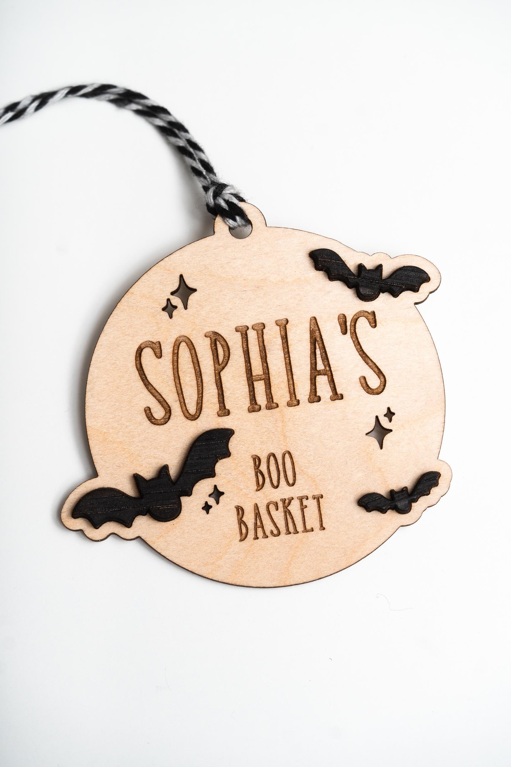Halloween Name Boo Basket Tag, A Scary Bat Name Tag for Baskets and ...