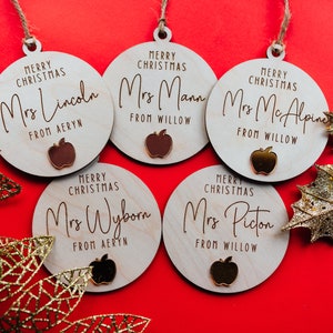 Teachers Christmas Bauble. Personalised teachers gift. Only for the best teachers out there, customisable Christmas decoration image 4