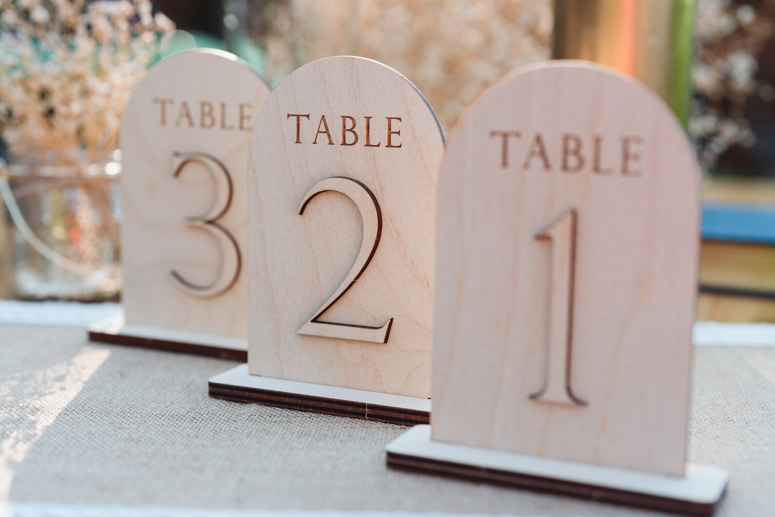Wooden Table Numbers | Wedding Table Numbers | Wedding Centerpiece ...