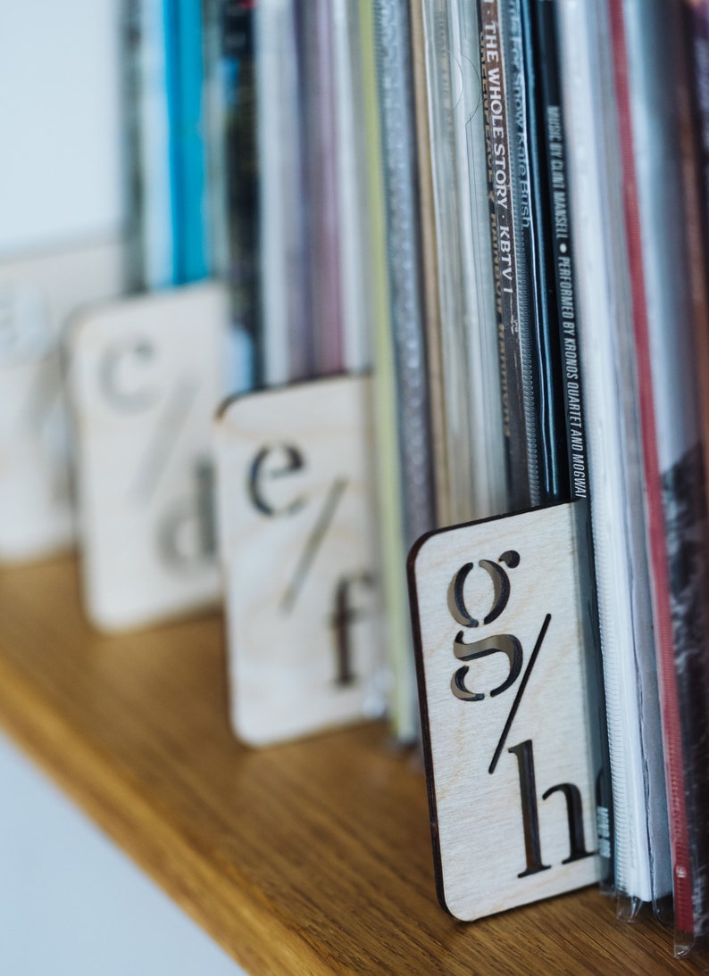 Vinyl Record Dividers // Vinyl Record Storage LP Dividers Etsy UK