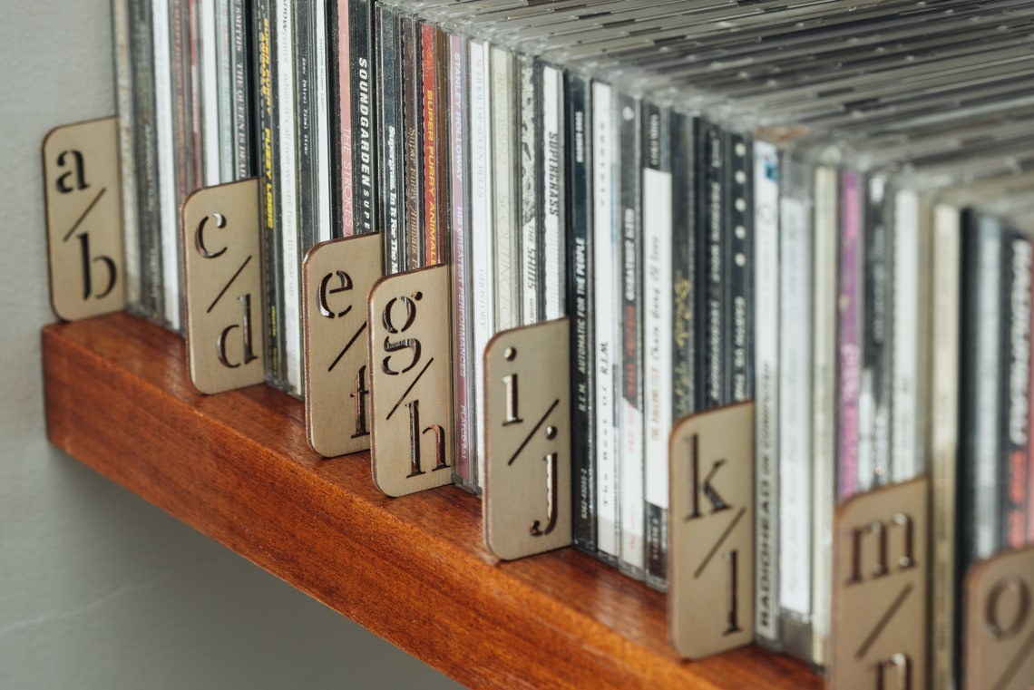 CD Dividers // AZ Dividers Compact Disc Storage Album Etsy UK