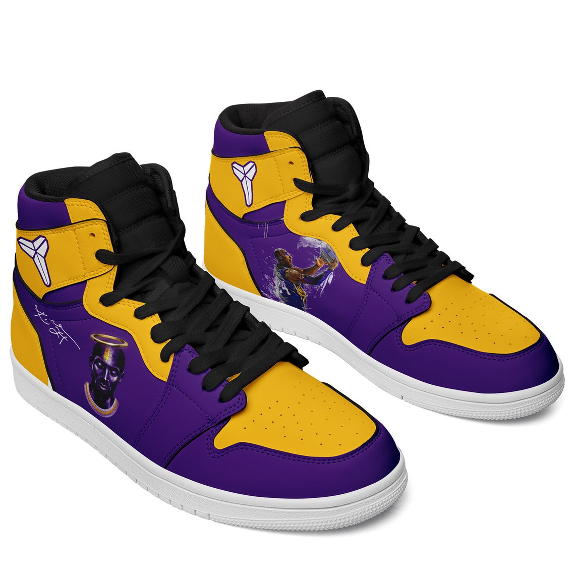 Kobe Bryant Shoes LA Lakers Shoes Basketball Shoes Air | Etsy