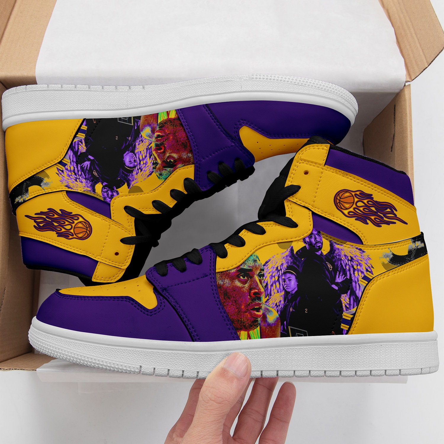 Zapatos Kobe Bryant LA Zapatos Lakers Zapatos de | Etsy