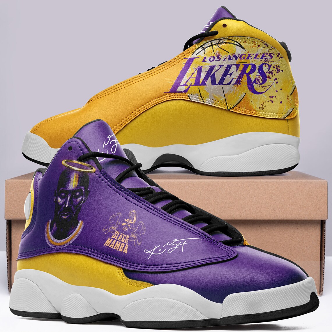 Kobe Bryant Shoes LA Lakers Shoes Basketball Shoes Air | Etsy