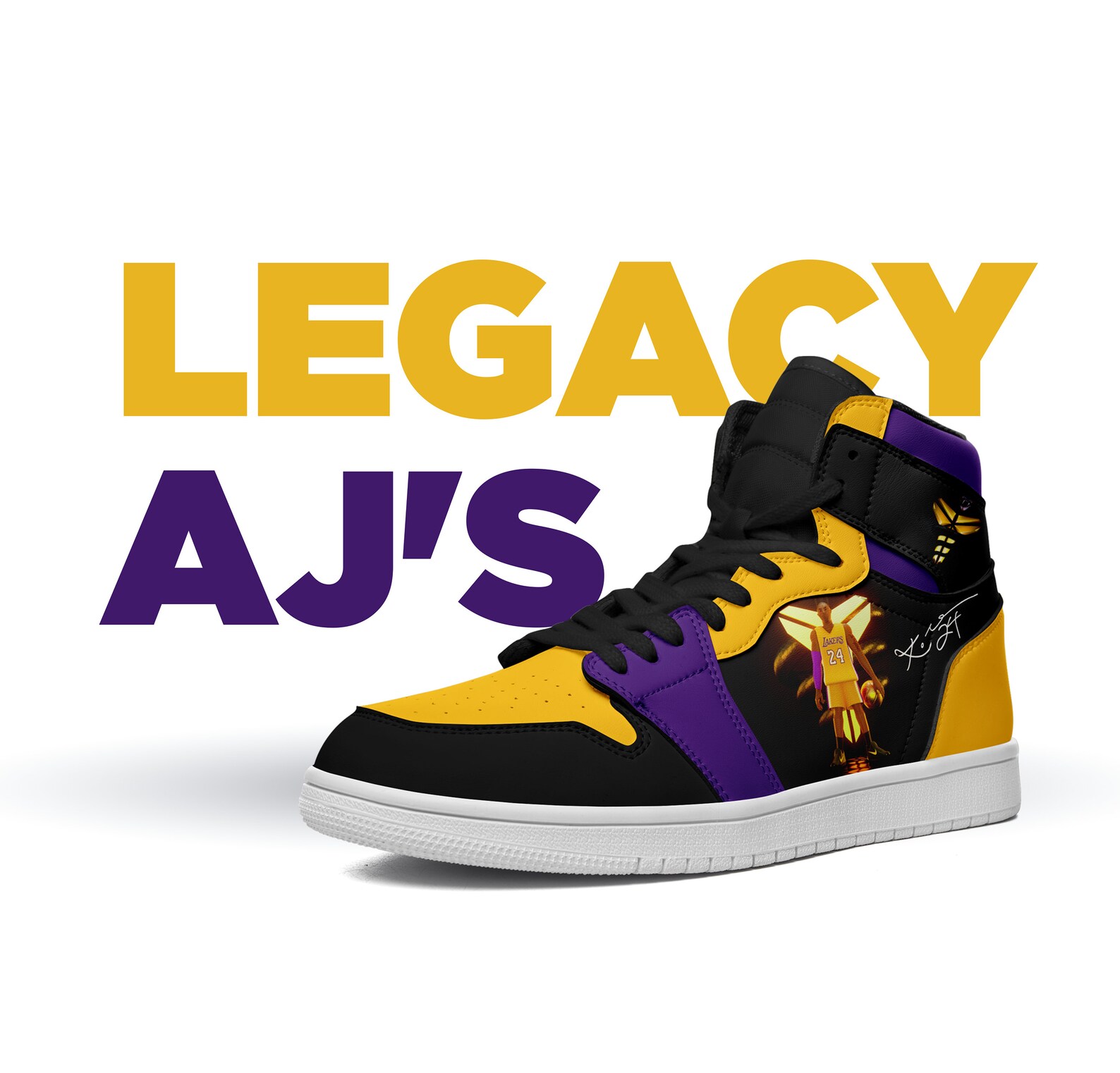Kobe Bryant Shoes LA Lakers Shoes Basketball Shoes Air Etsy