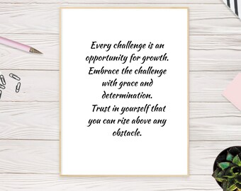 Decorazione artistica da parete digitale stampabile, motivazionale e ispiratrice