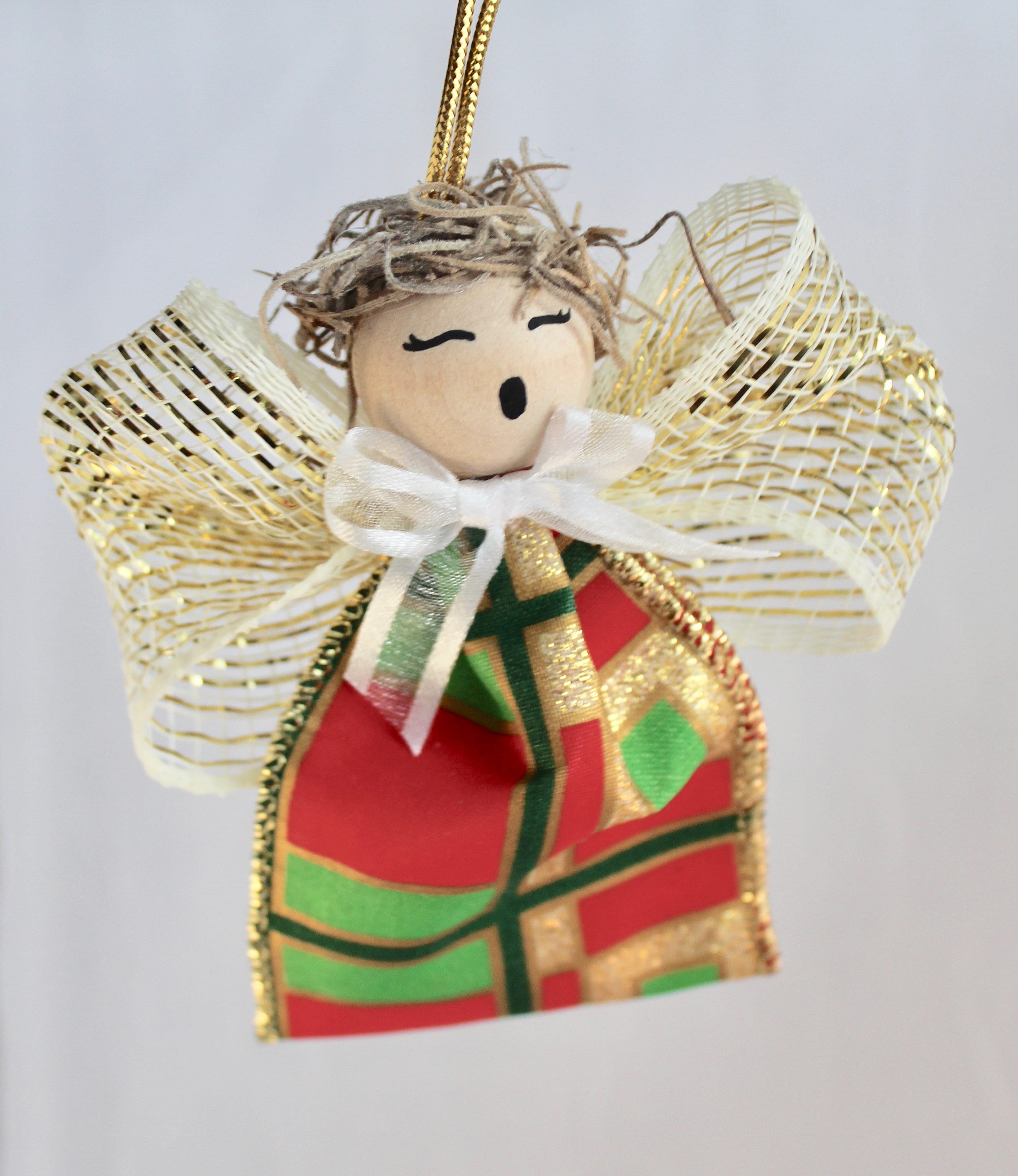 Angeleno Heritage Ribbit Ornament Garden Flag Pack Spring Easter Happy Bunn Rabbit Folk Art Wood Ornament | Hereafter