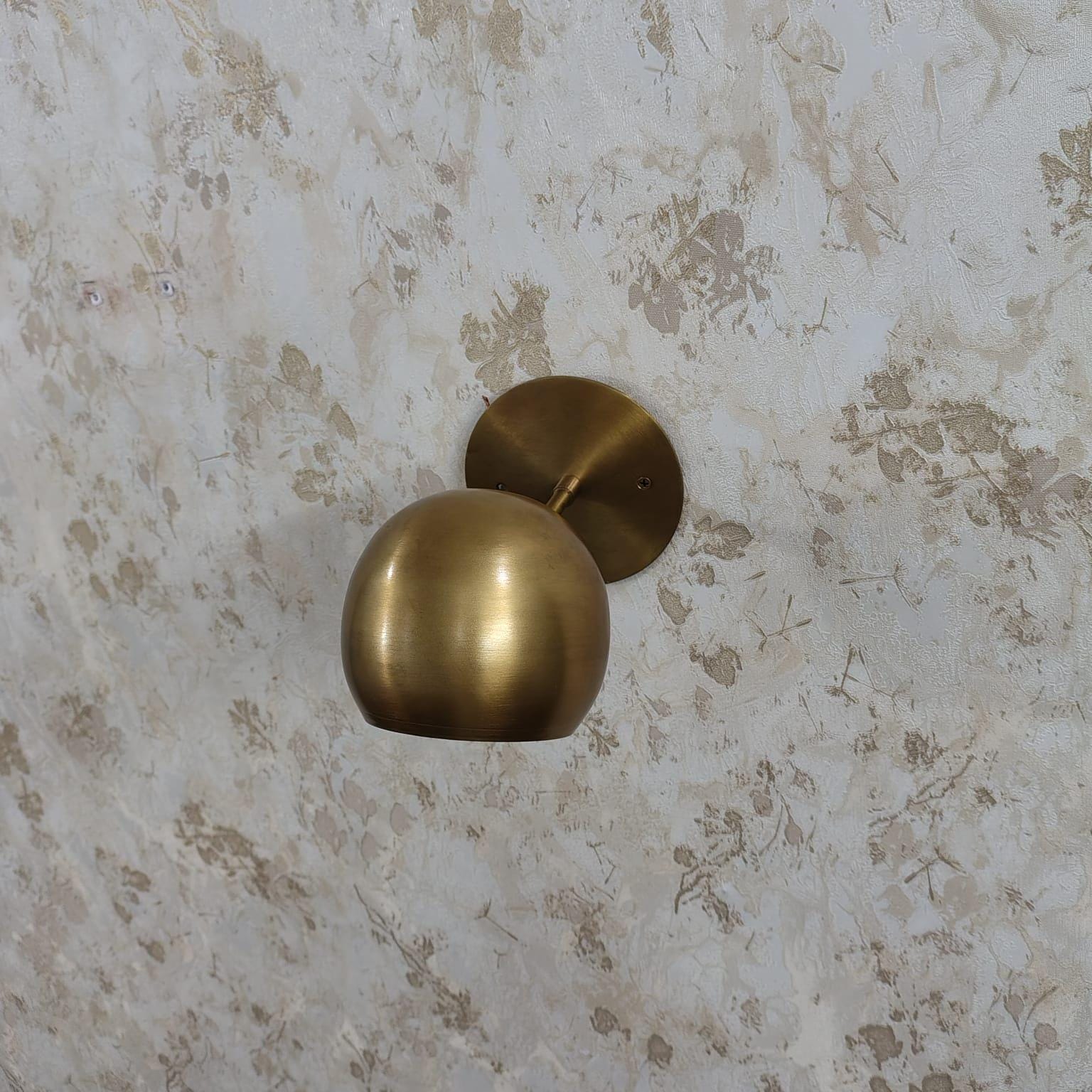 1950s Mid Century Modern Wall Light Sconce Italian Brass Wall Fixture ...