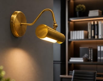 Modern Brass Picture Light Mid Century Wall Fixture Light