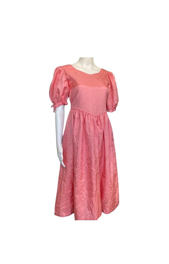 80’s Prom Dress Small HANDMADE EUC pink Tulle Sati