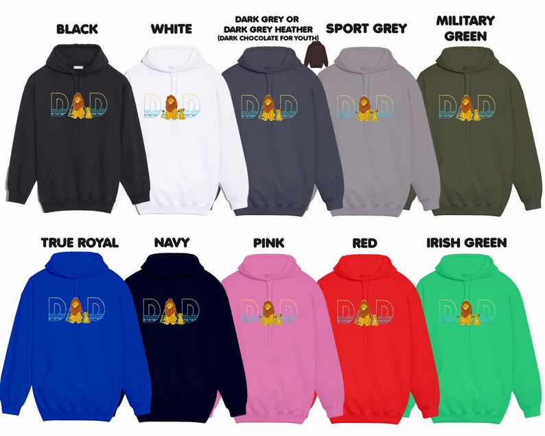 Disney Lion King Dad Simba And Mufasa Shirt Gift Idea For Men Women Hoodie Sweater Birthday Matching Family Cute Male Female