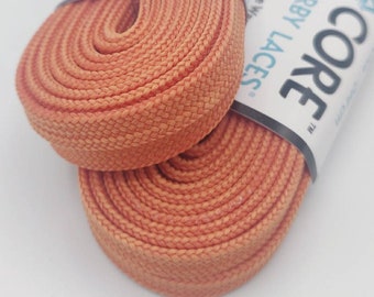 Orange Rollerskate Shoe Laces (Narrow 6mm) 96 inches (PAIR)