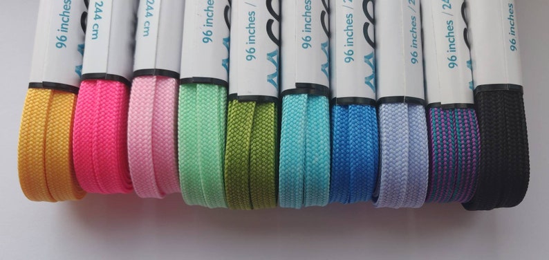 Narrow 6mm 96 inches Hot Pink Rollerskate Laces