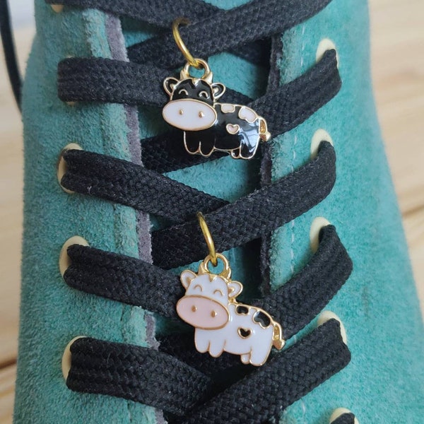 NEW COLOUR - Cow Roller Skate Shoe Lace Charm