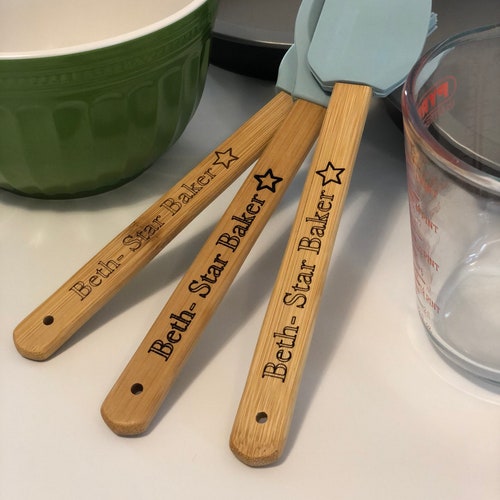 Personalised Baking Set Wood Baking Utensils Gift for Her Etsy UK