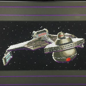 Sci-Fi Cross Stitch Pattern: Raumschiff Kreuzstich, Sci-Fi Kreuzstich, pdf