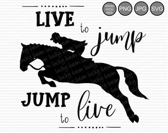 Download Jumping Horse Svg Etsy Yellowimages Mockups