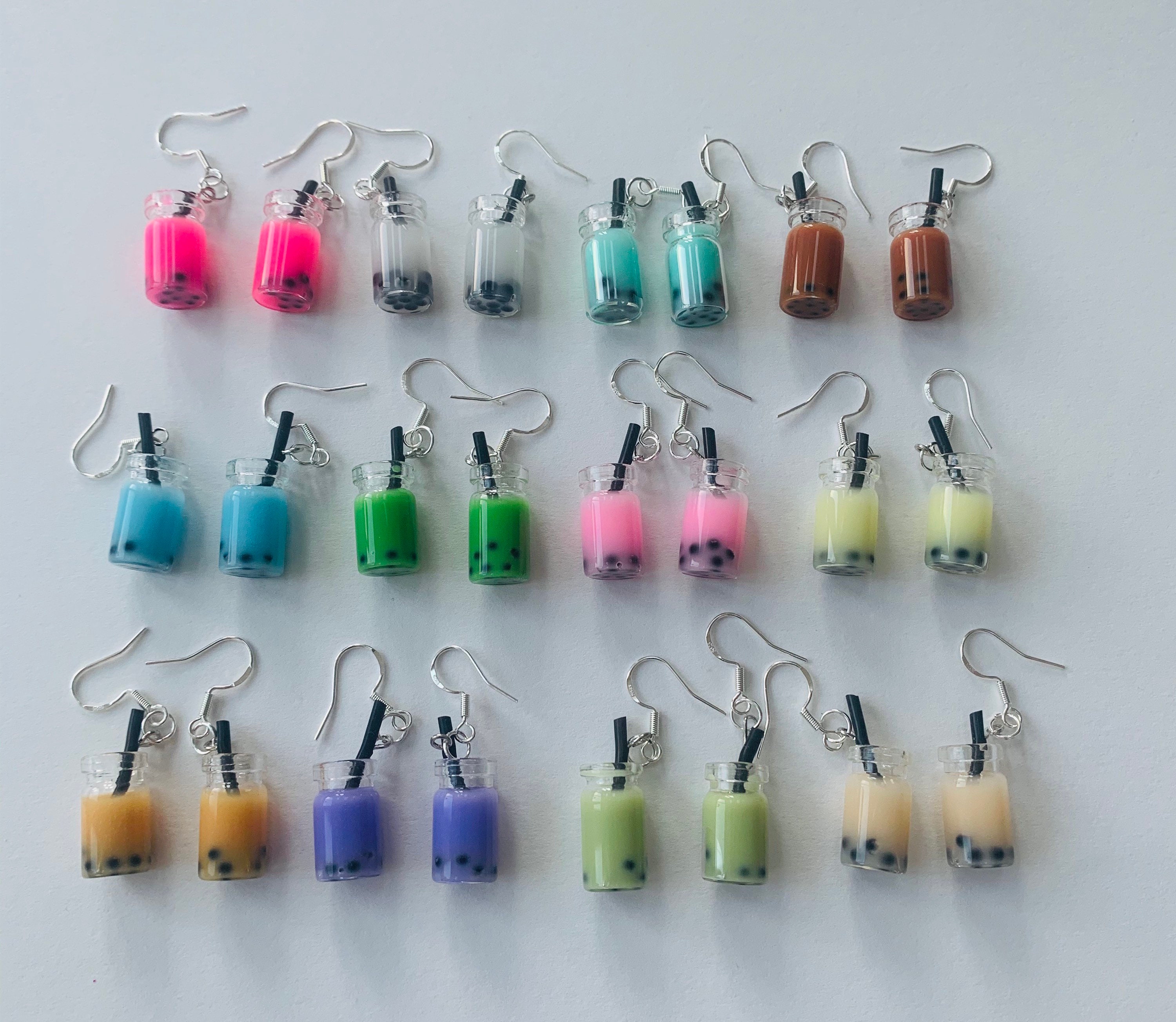 Bubble tea earrings Etsy