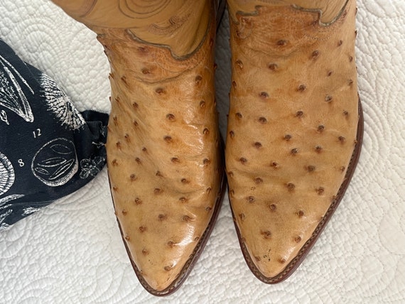 Bottes Cowboy J. Chisholm En Cuir Marron - Taille US 8.5EE - Fabriquées Aux USA