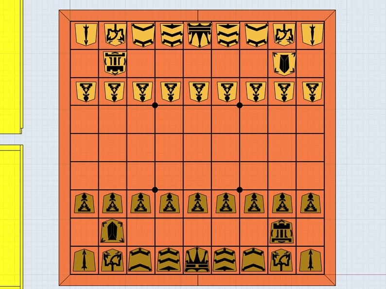 Kleines benutzerdefiniertes Shogi Japaneschess Design Bild 1