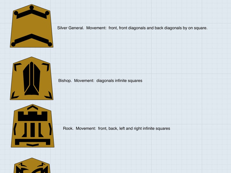 Kleines benutzerdefiniertes Shogi Japaneschess Design Bild 3