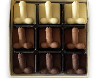 NOVELTY NIBBLES: Choc on choc Chocolate Willies