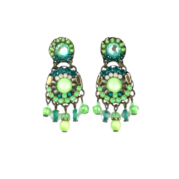MELIZI “Lime Shine” Must Have Crystal Earrings (Pre order)