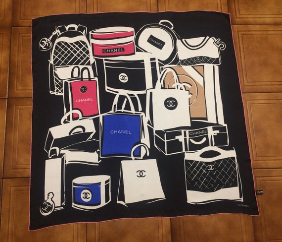 Chanel silk scarf panuelo de seda
