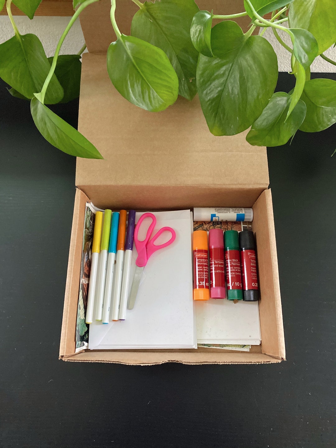 Paper Art Box Kids Art Box Kids Art and Craft Nature Etsy