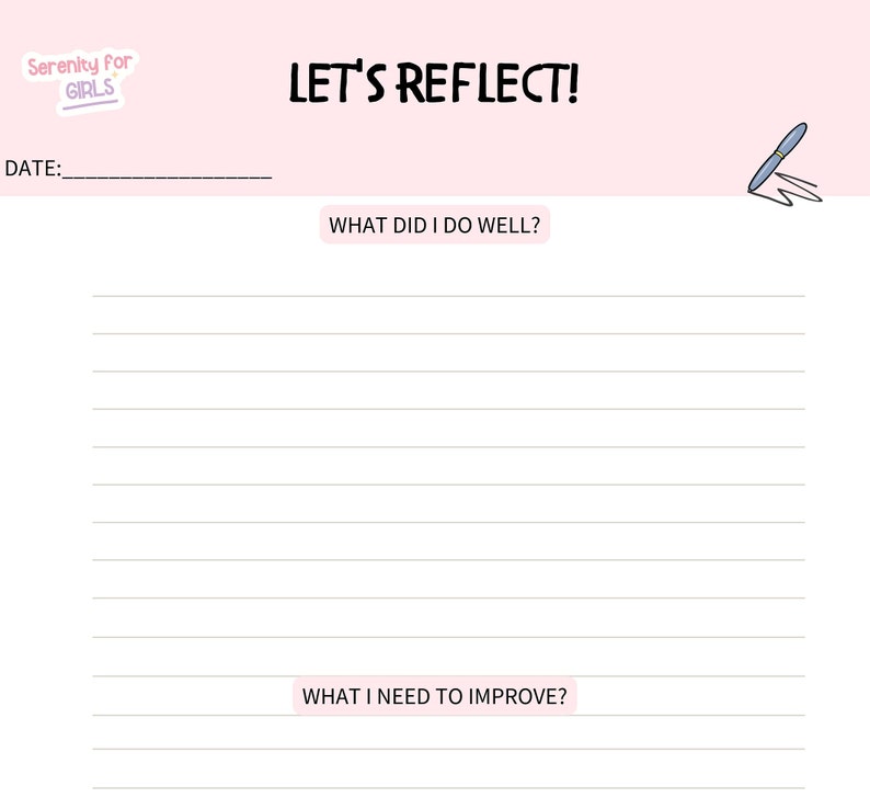 Kids Reflection Worksheet | Reflection Downloads | Downloads for Kids ...