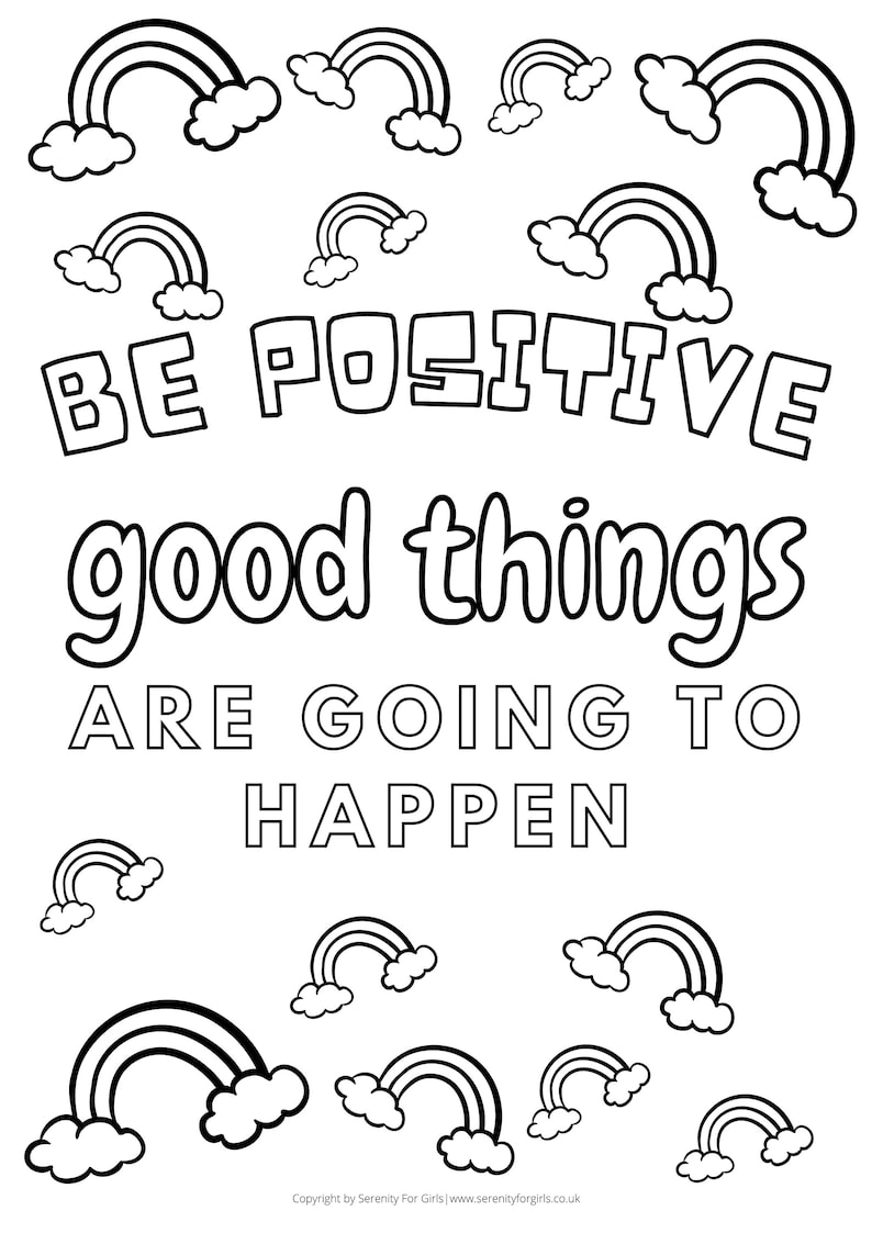 Childrens Colouring Pages Kids Colouring Pages Girls Etsy